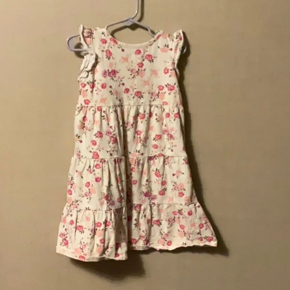 The Children's Place Cream Ruffled Tiered Sundress